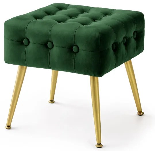 Taburetka QUADRA fľaškovo zelená