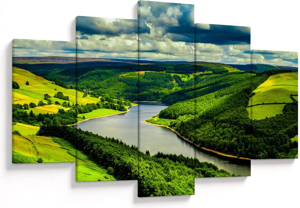 Obraz - Zelená krajina (150x105 cm)