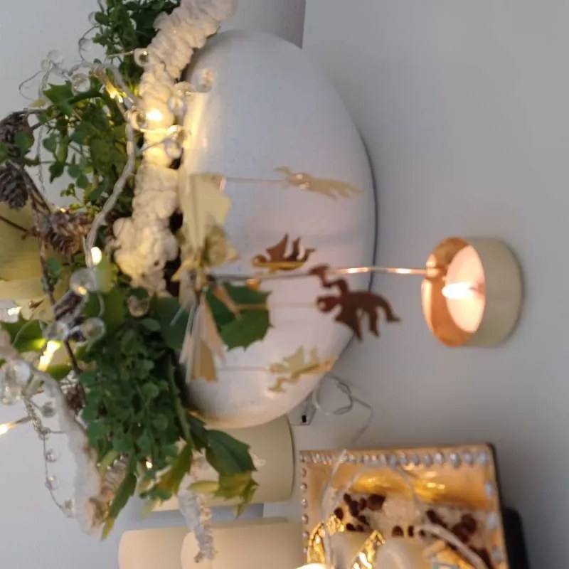 DECOLED Anjelský prsteň, 8 x 13 cm, anjeli, zlato