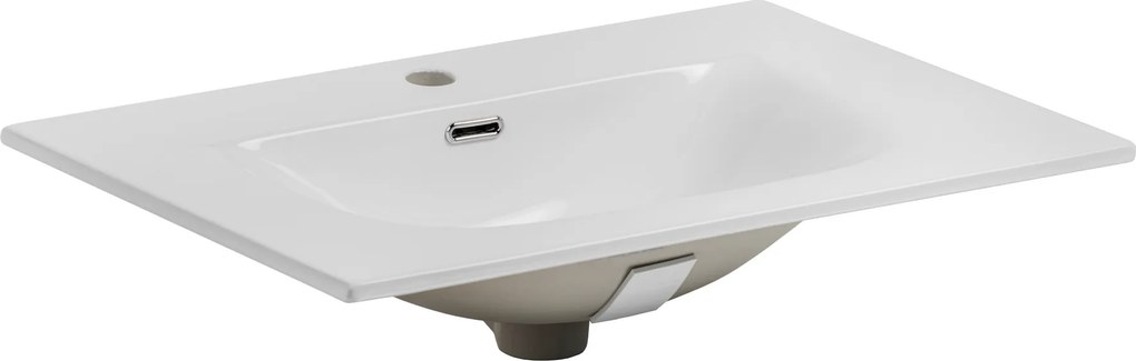 Comad Nábytkové keramické umývadlo SKY 70- 8099, 71x46 cm, biela lesklá
