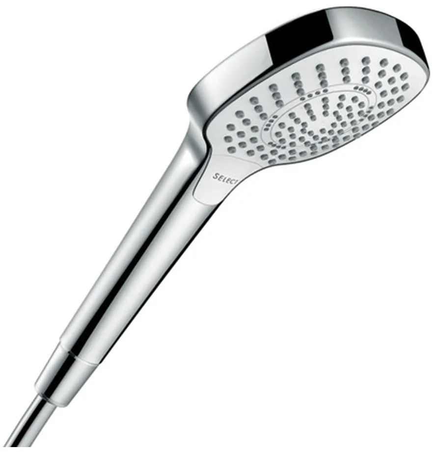 Hansgrohe Croma Select E, ručná sprcha Multi EcoSmart 9 l/min, biela/chrómová, HAN-26811400