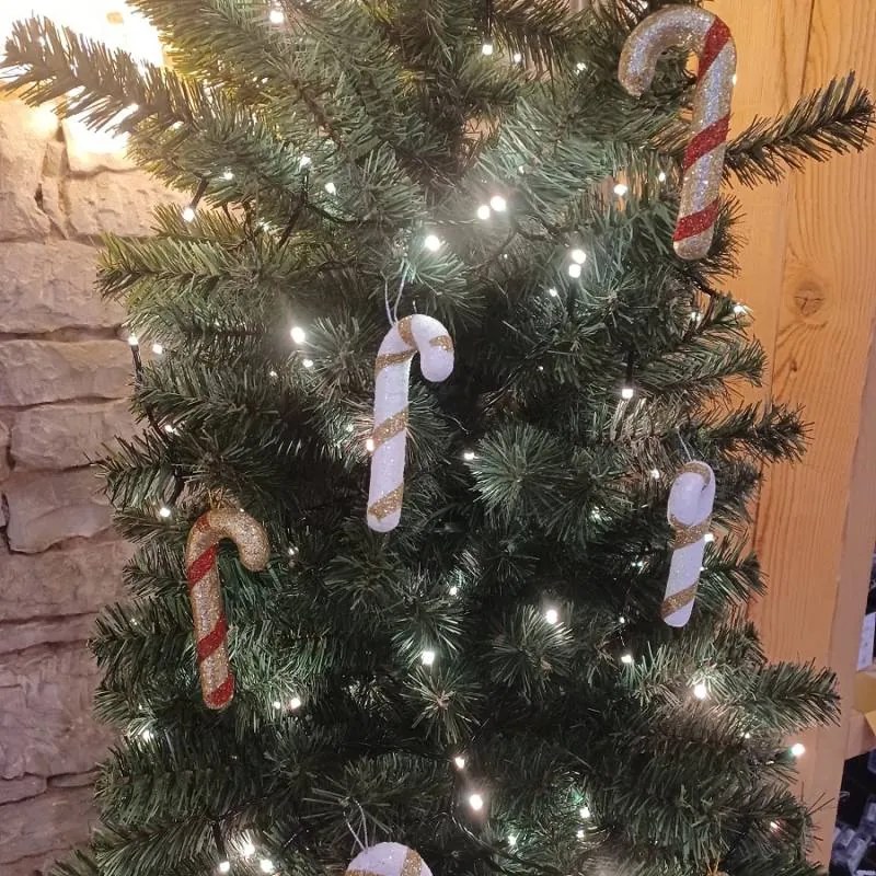 DECOLED Berlička lízátko, 12 cm, zlatá bílá, 10 ks