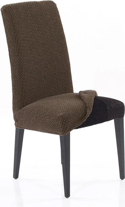 Super strečové poťahy NIAGARA tabaková stoličky s operadlom 2 ks (40 x 40 x 55 cm)