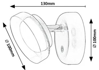 Rabalux 71272 - LED Nástenné svietidlo JAVI LED/2W/5V 3000K