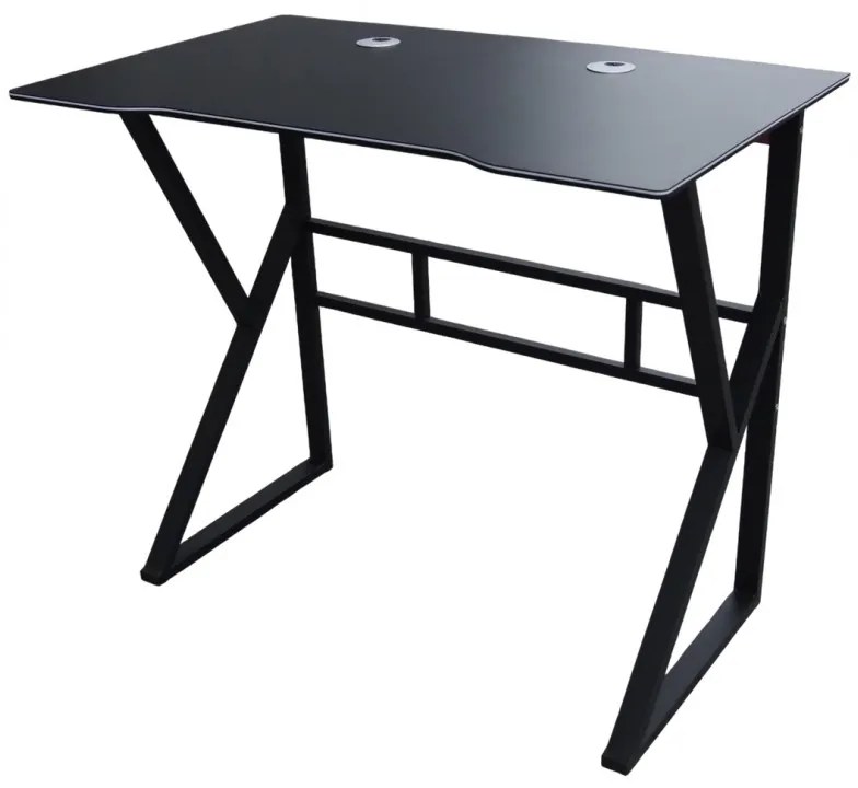 Počítačový stôl v čiernej farbe