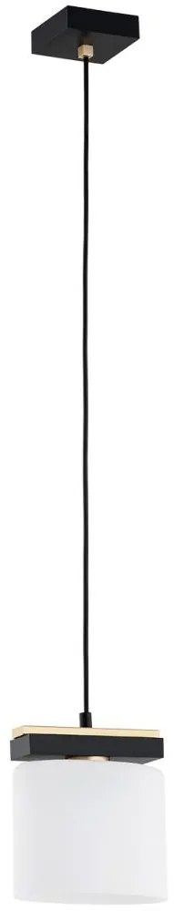 Argon 8276 - Luster na lanku CANOA 1xE27/15W/230V čierna