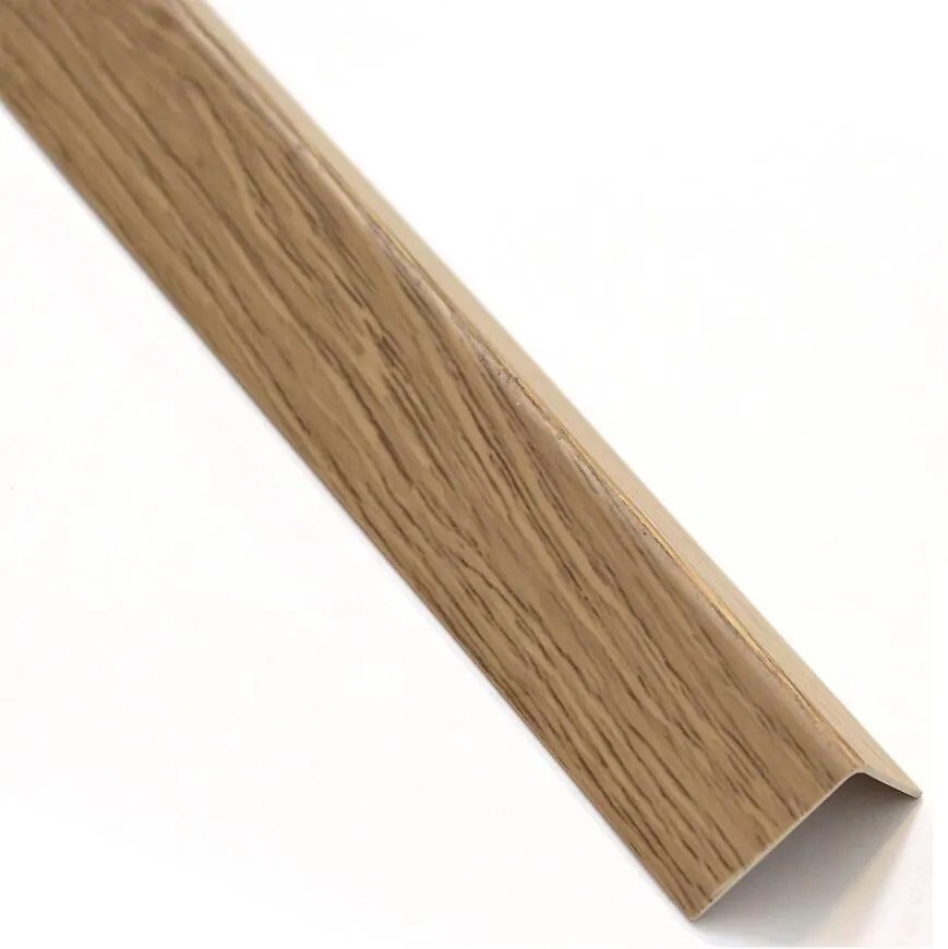 Profil uholníkový samolepiaci PVC dub salinas 19.5x19.5x1000