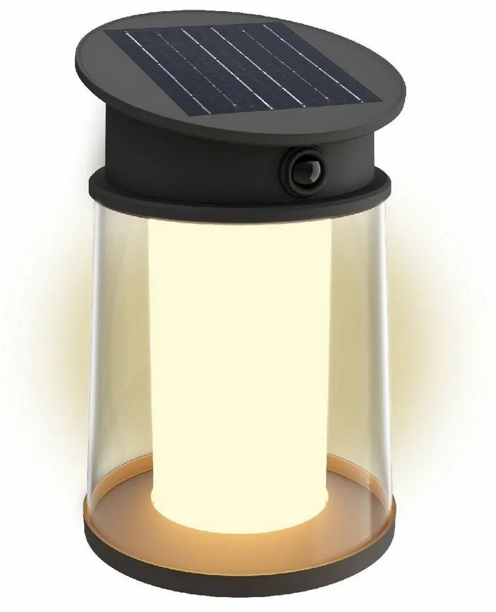 Philips Juda UltraEfficient solárne LED svietidloso senzorom čierne, 3,2 W, 500 lm, 2700 K