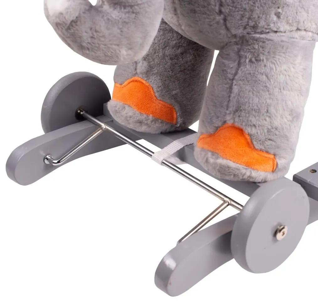 Hojdacia hračka s melódiou a kolieskami PlayTo sloník