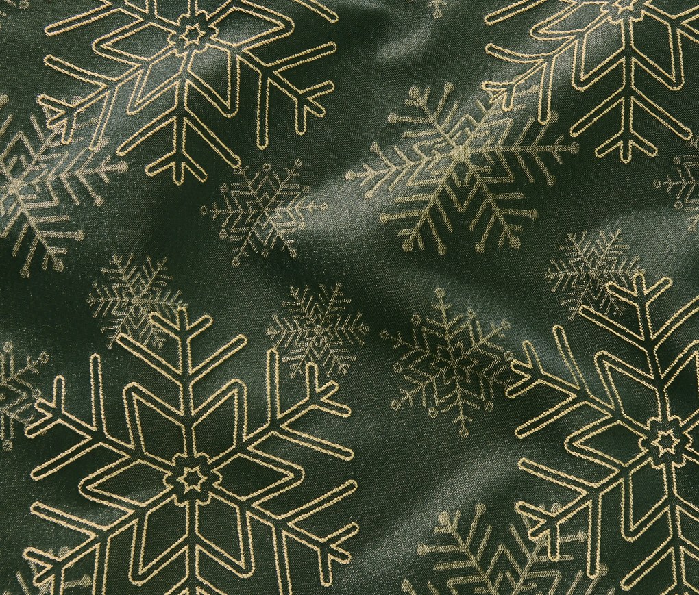 Žakárový obrus, zelený, štandardná veľkosť