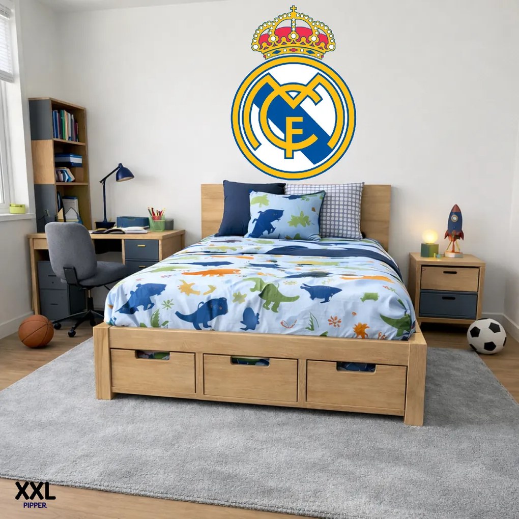 Logo Real Madrid FC - textilná nálepka na stenu Veľkosť: 100 cm