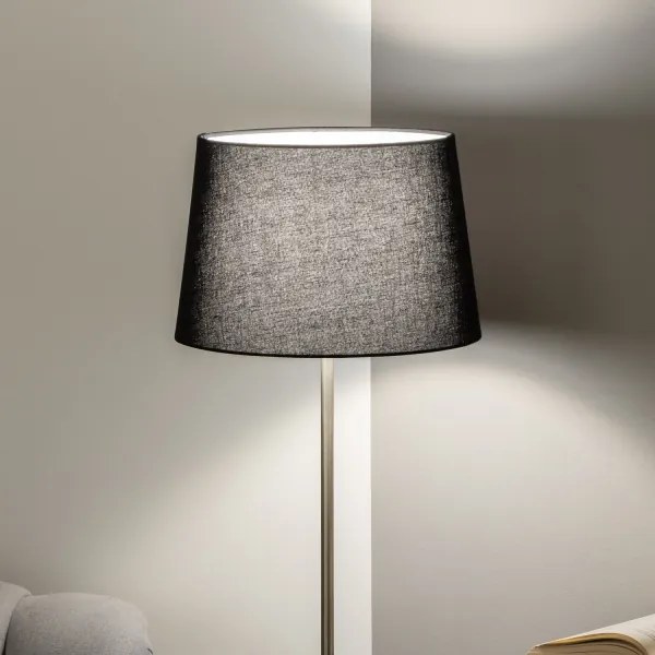 Brilagi - LED Stojacia lampa CERIA 1xE27/40W/230V pr. 30 cm čierna/matný chróm