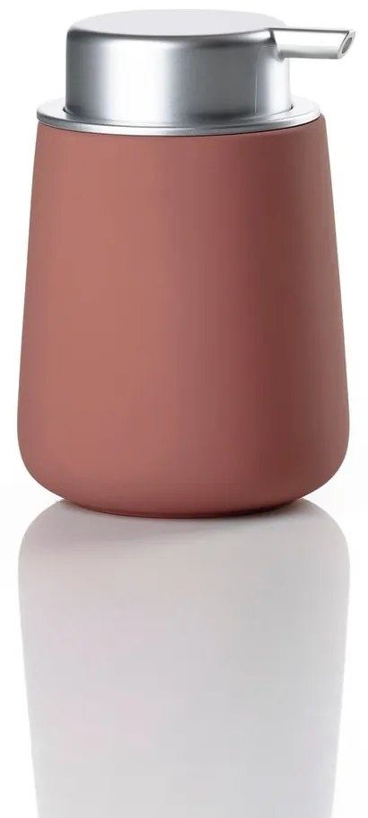 Svetločervený porcelánový dávkovač mydla 250 ml Nova – Zone