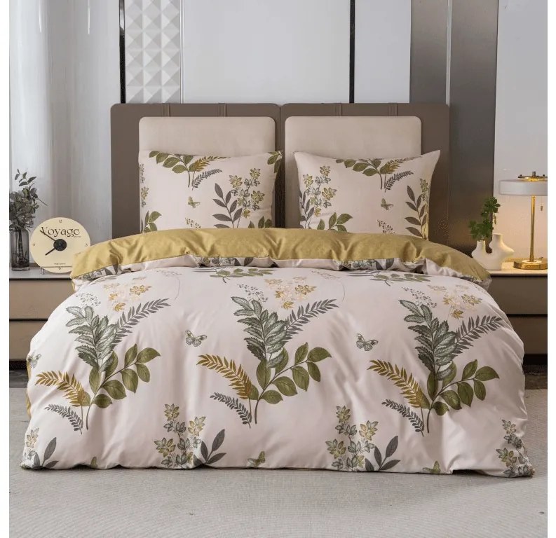 Mikroflanelové obliečky ORVILA béžové Rozmer obliečky: 2 ks 70 x 90 cm | 200 x 220 cm