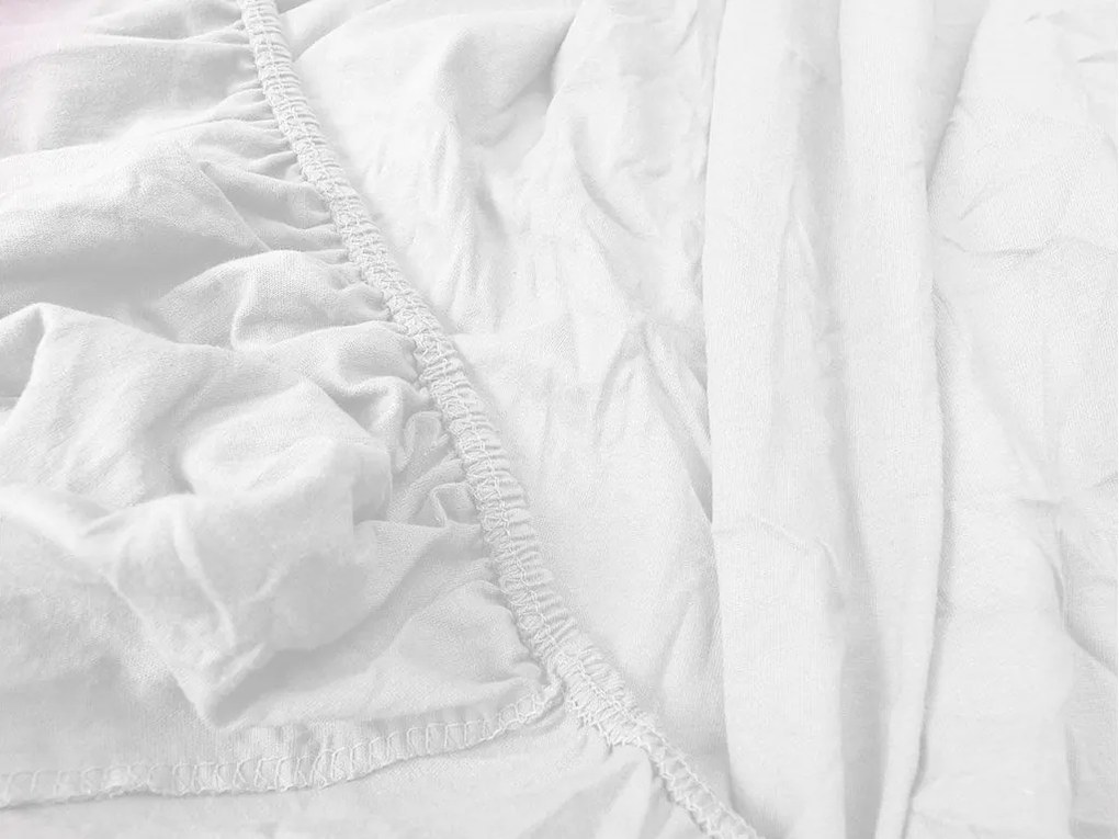 Sada obliečok z mikrovlákna WHITE DEER hnedé + plachta JERSEY biela