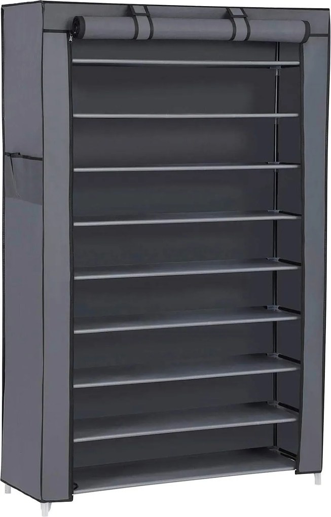 XXXLutz REGÁL NA TOPÁNKY, tmavosivá, 88/160/28 cm - Online Only drobný nábytok - 002543068901