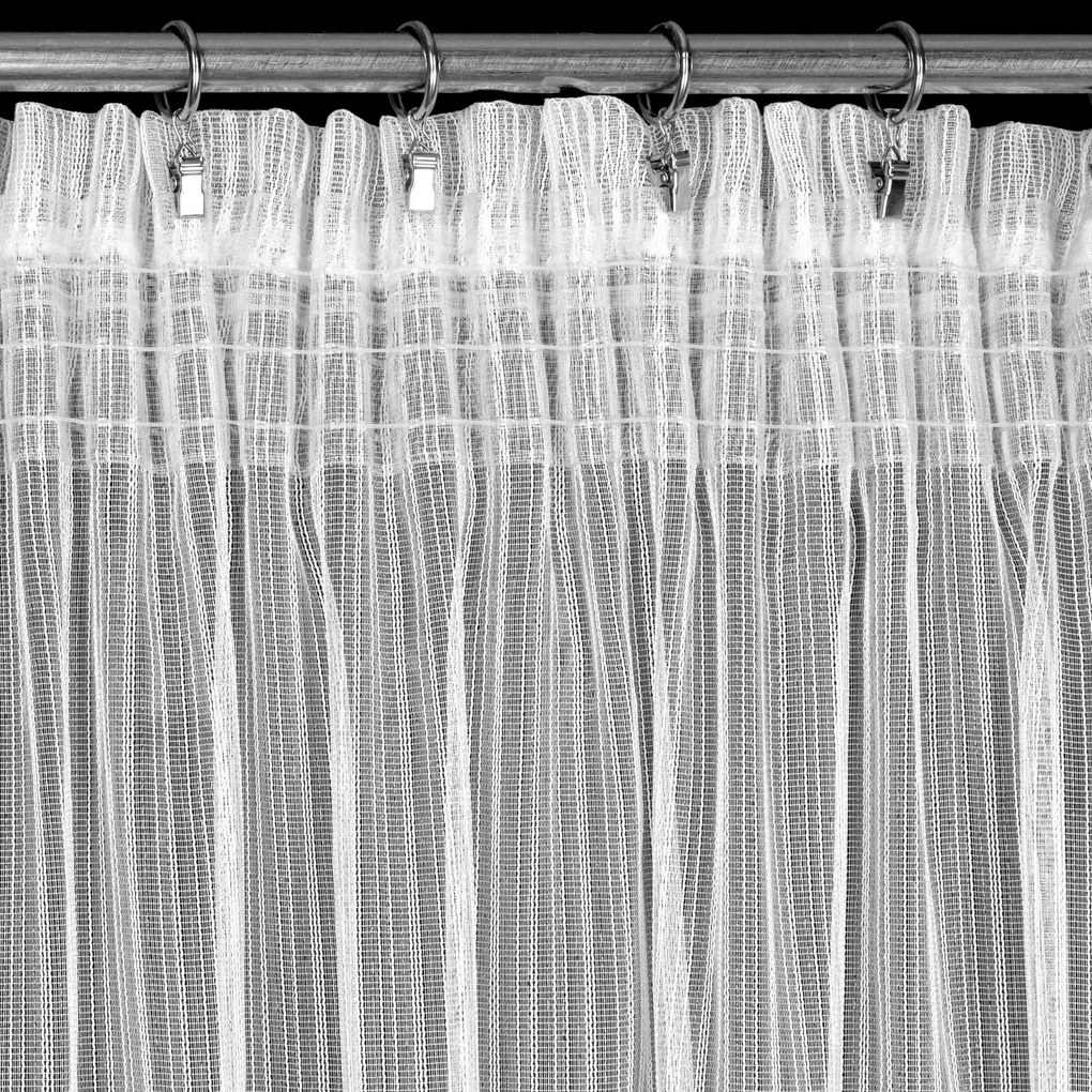 ZÁCLONA NA PÁSKE NOELIA 300X270 CM BIELA