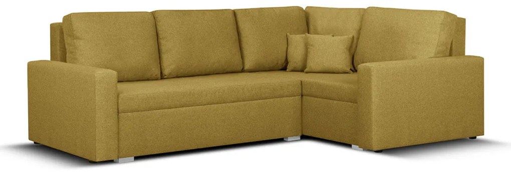 Rohová sedacia súprava s funkciou spania MODO Žltá