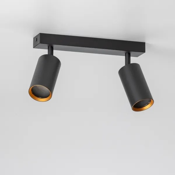 Brilagi - LED stmievateľné bodové svietidlo SELE 2xGU10/6,5W/230V čierna/zlatá