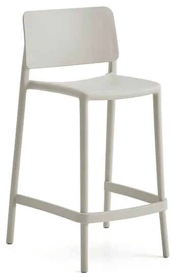 Barová stolička RIO, výška sedadla 650 mm, svetlošedá