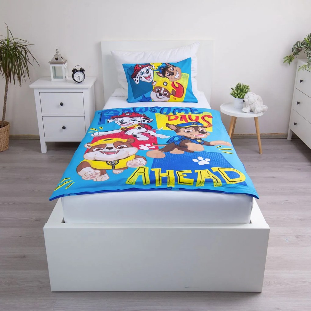 Jerry Fabrics Obliečky do postieľky 100x135 + 40x60 cm - Labková patrola "PP579"
