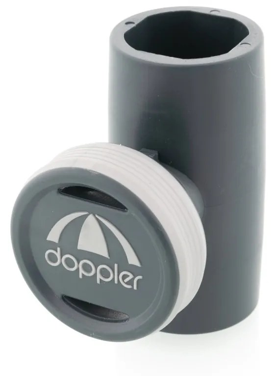 Doppler EXPERT 280 cm - slnečník s automatickým naklápaním kľukou prírodná (kód farby: 820), 100 % polyester