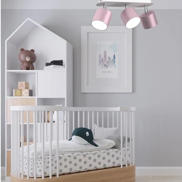 Bodové svietidlo DIXIE 3xGX53/11W/230V ružová