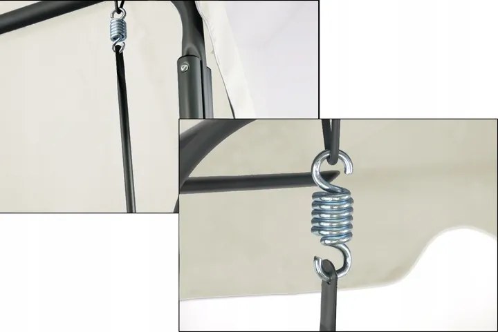 Záhradná hojdačka DOLLI 170 cm tmavo béžová