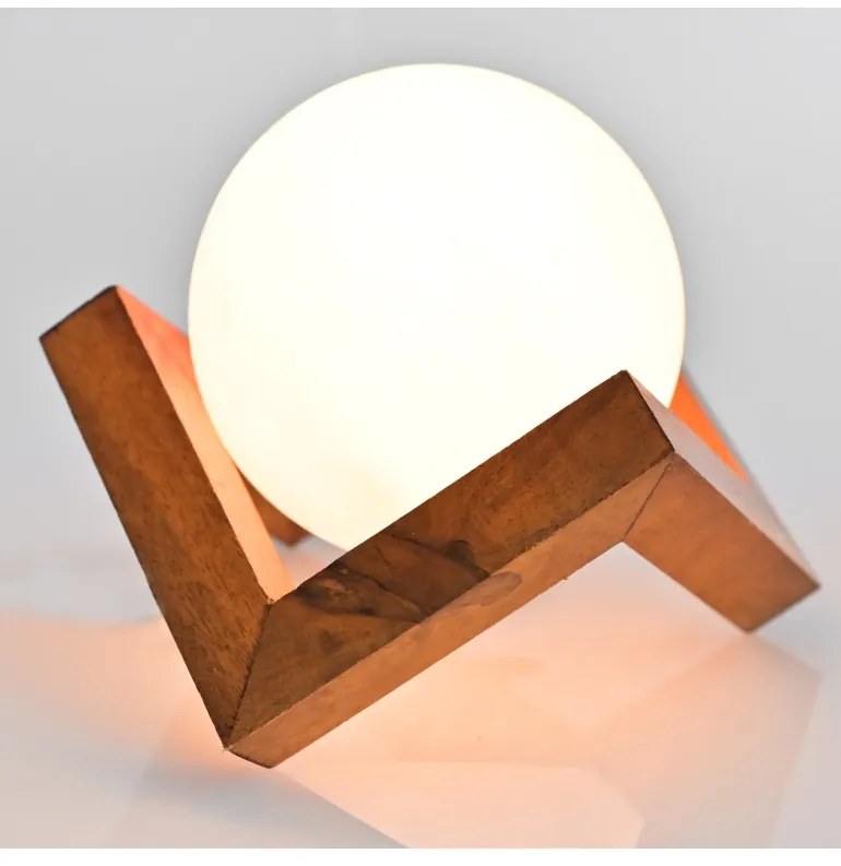 Soľná lampa Mesiac