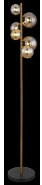 Globo 56135-6S - LED Stojacia lampa RIHA 6xG9/3W/230V mosadz