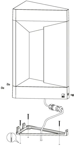 Eglo 98749 - LED Vonkajšie nástenné svietidlo NEMBRO LED/10W/230V IP54
