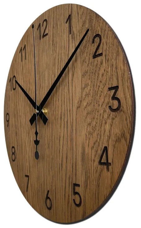 Ručne vyrábané dubové hodiny – tichý chod a moderný dizajn I SENTOP FB-MAS002-A
