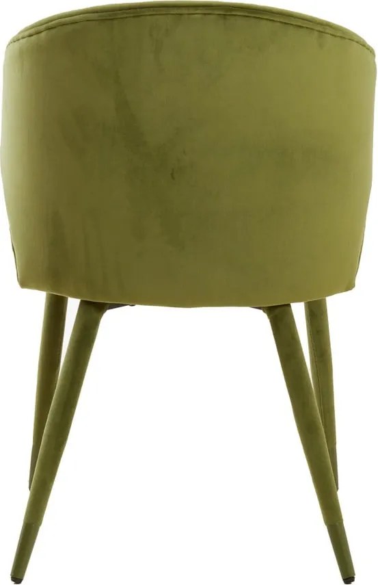 Zelené čalúnené jedálenské kreslá v súprave 2 ks Kosaka – Light &amp; Living
