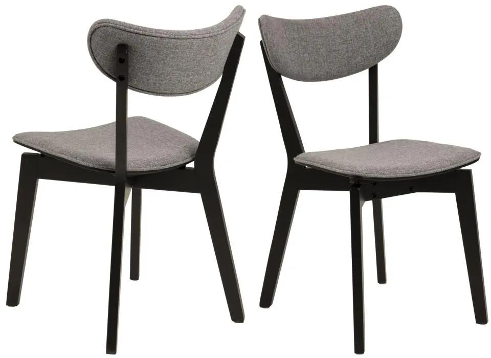 Jedálenská stolička Roxby sivá/čierna