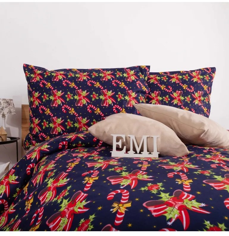 Vianočné obliečky bavlnené Candyland EMI