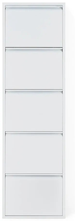 Biela kovová výklopná skrinka na topánky 50x169x15 cm Billy – Spinder Design