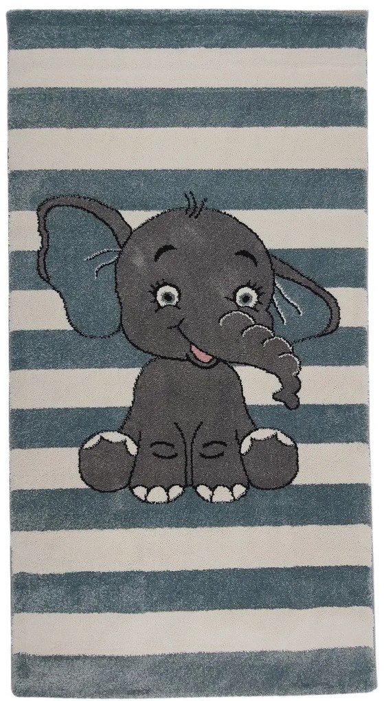 Detský koberec Kiddo A1087 blue, 80x150, modrá, detská izba, Vopi