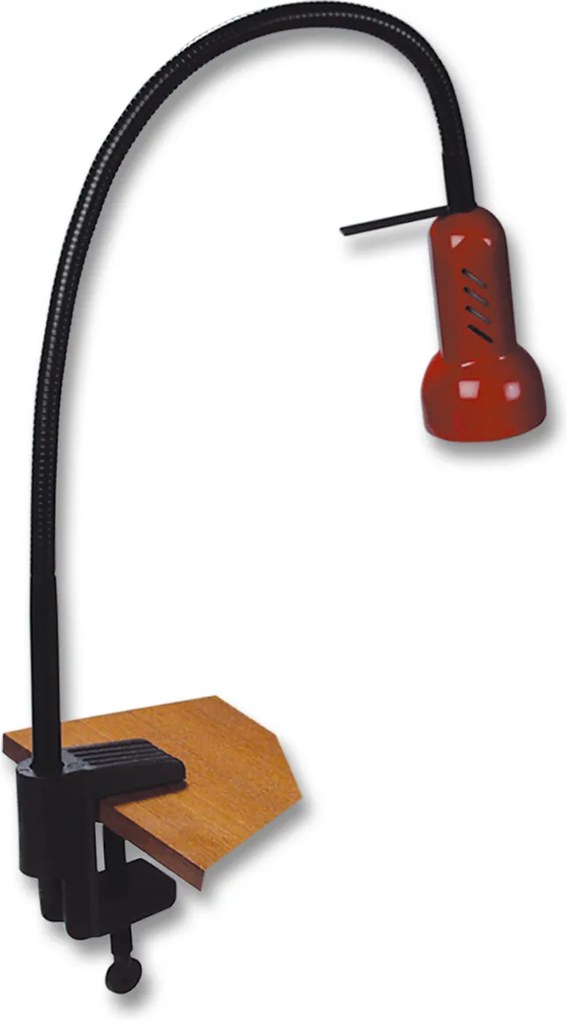 Ecolite PLEXI L078-CV Lampa stolná červená s klipom