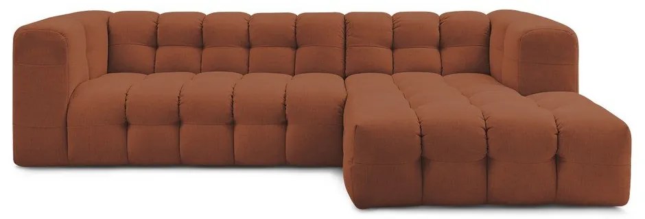 Rohová pohovka v tehlovej farbe Cloud – Bobochic Paris