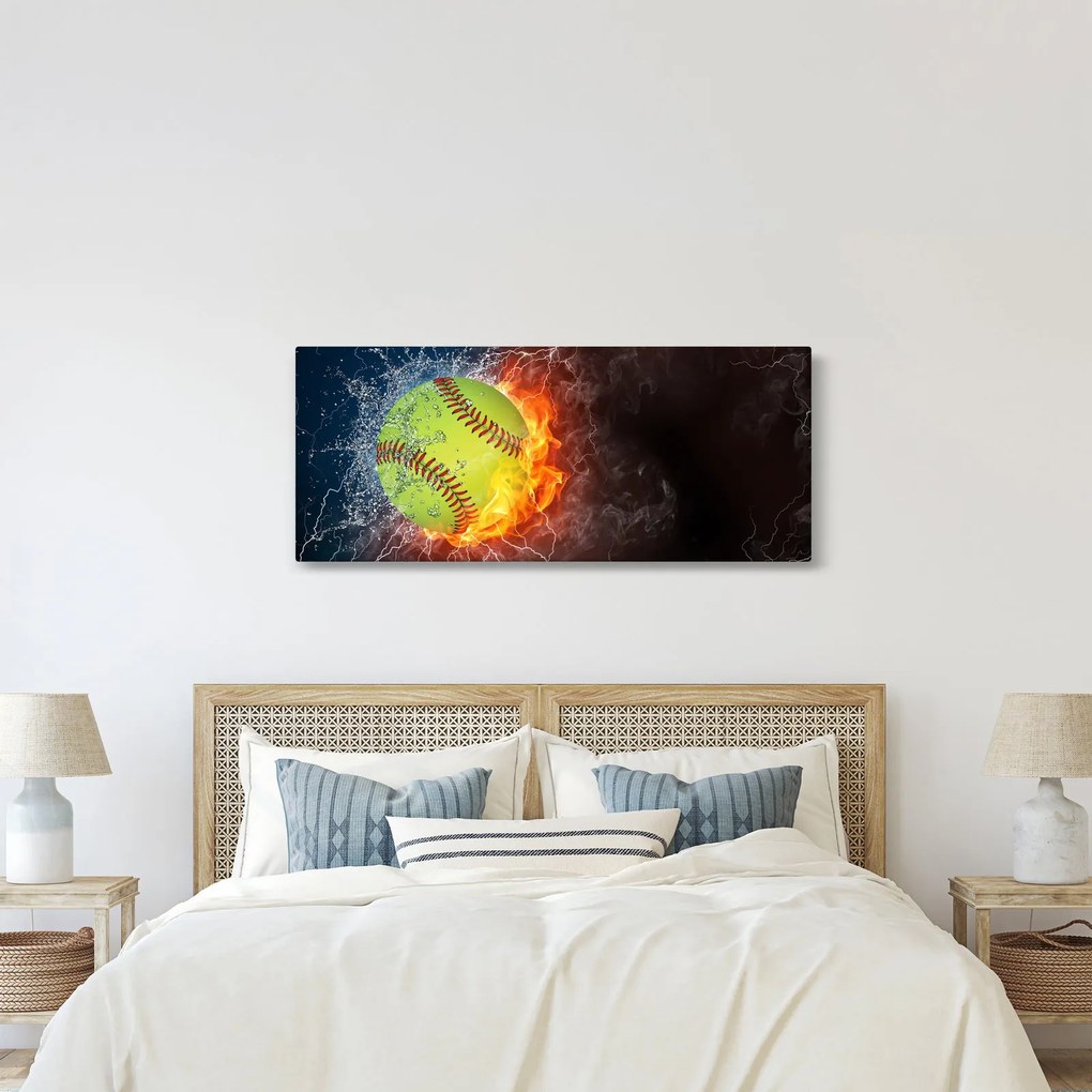 Obraz - Tenisová loptička (120x50 cm)