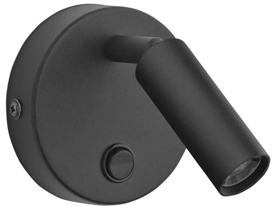 Nástenné bodové svietidlo ENZO 1xG9/8W/230V čierna