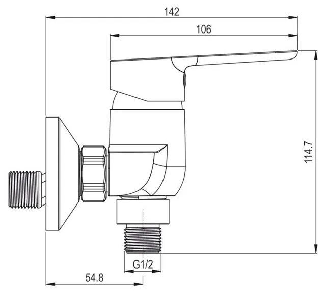Mereo Mereo, Nástenná sprchová batéria100mm, so spŕch. súpravou, kompletný set, MER-CB610AZL