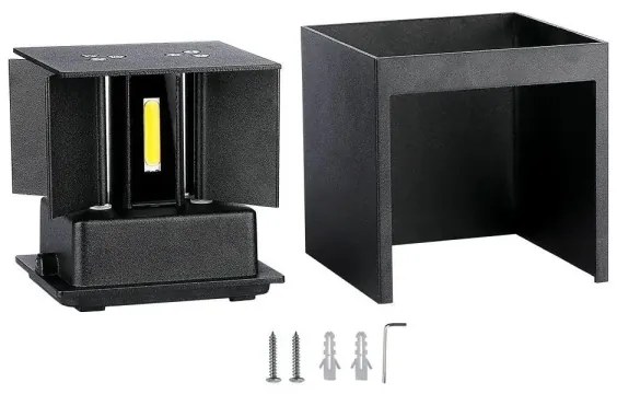 LED Vonkajšie nástenné svietidlo LED/11W/230V 4000K IP65 čierna