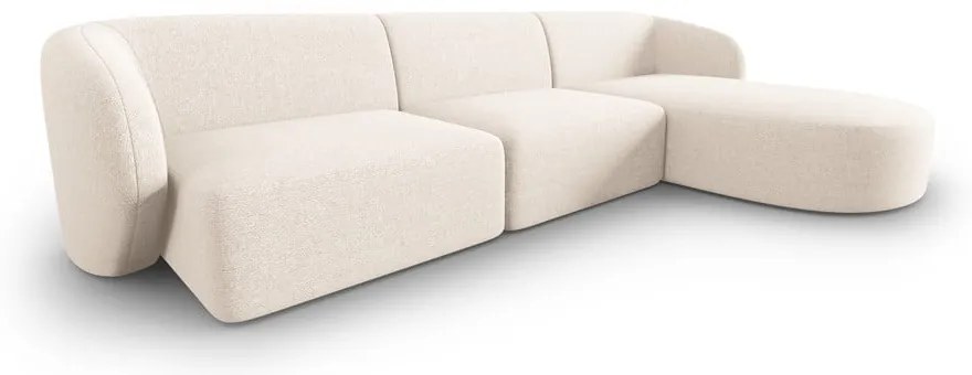 Krémová rohová pohovka, pravý roh Shane – Micadoni Home