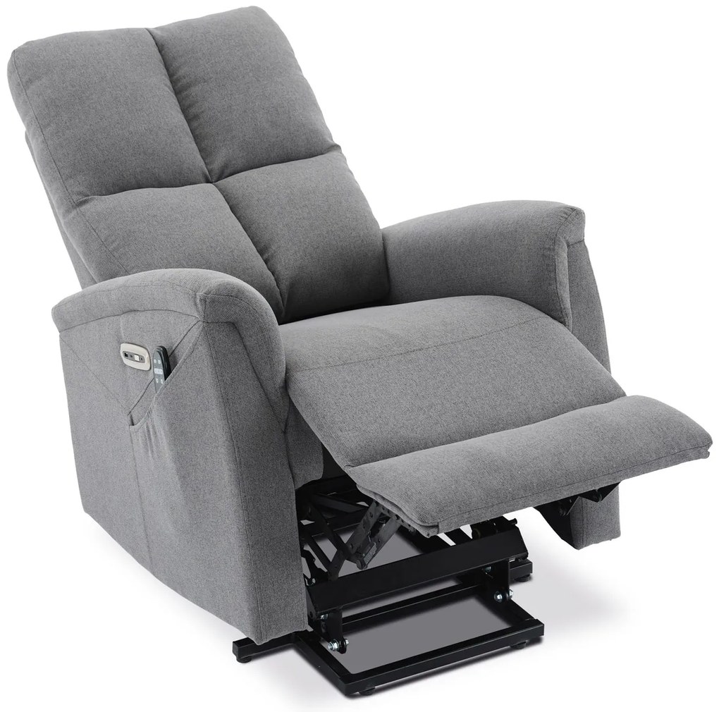 Masážne kreslo s vyhrievaním NIZAR GREY