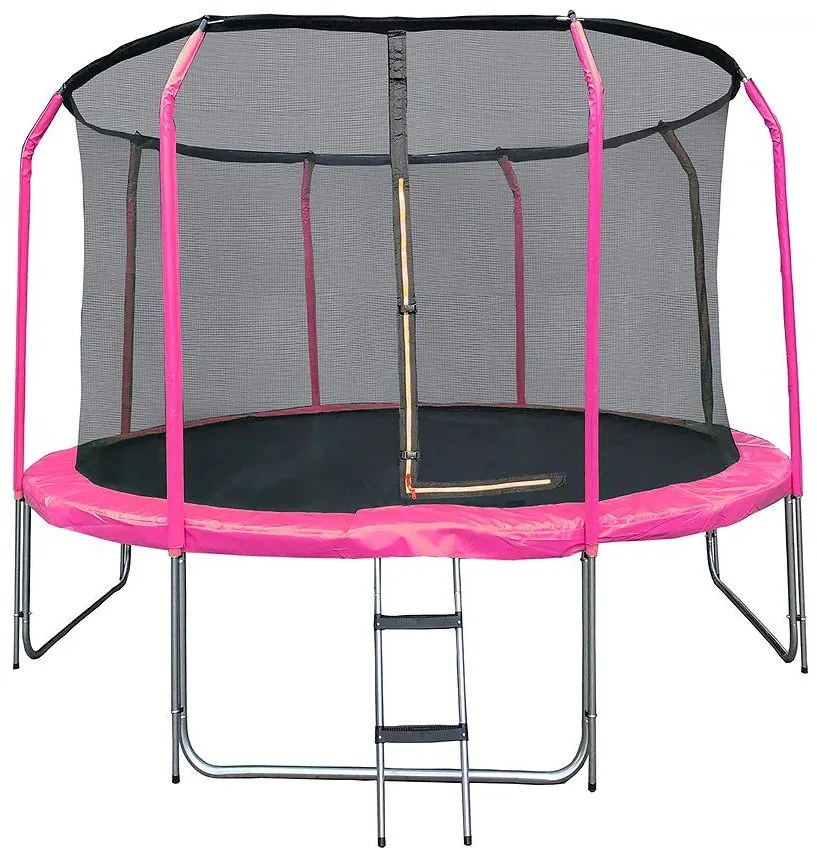 Trampolína COMFORT s rebríkom 305cm ružová