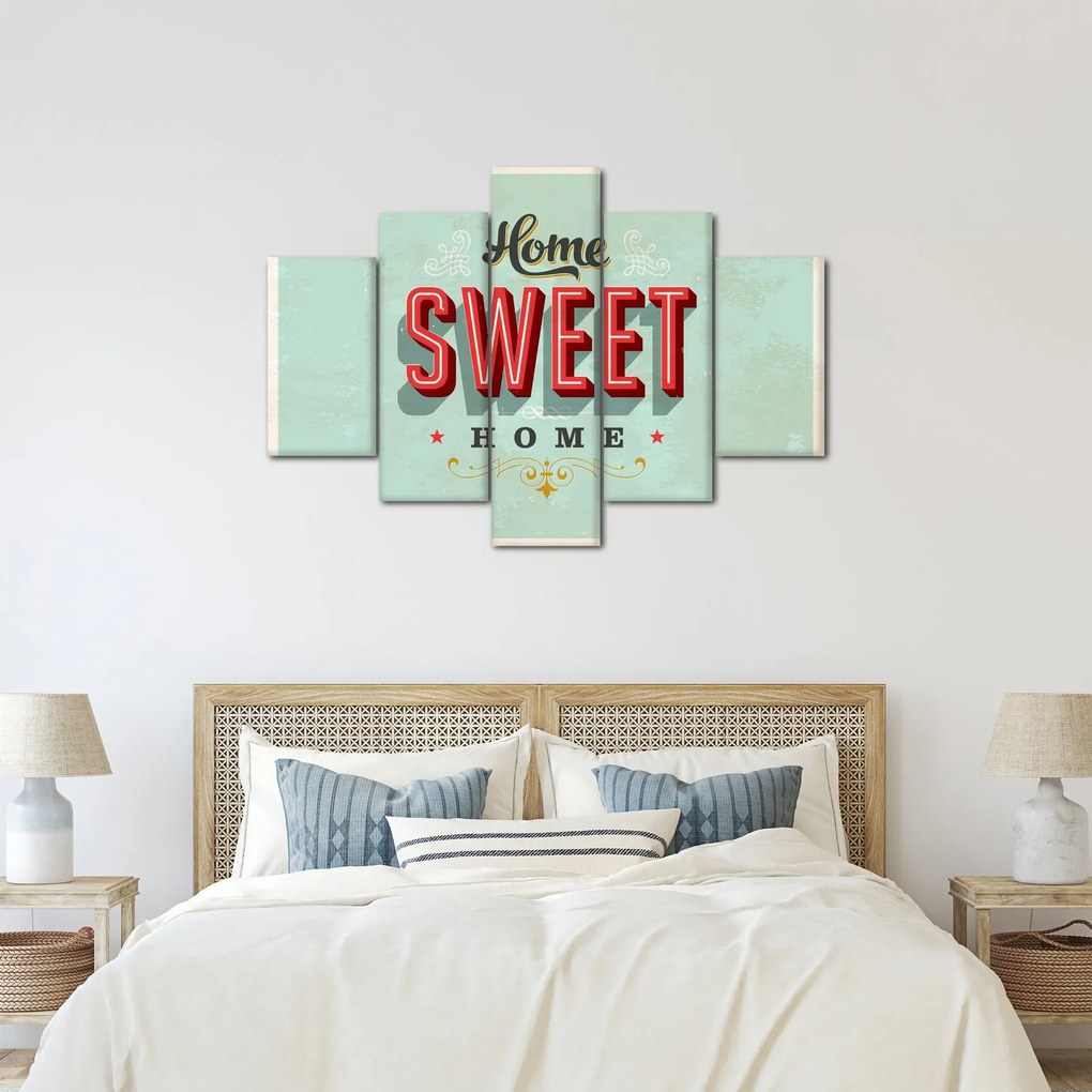 Obraz - Home sweet home (150x105 cm)