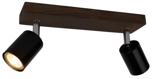 Spot-Light DO2910256 - Stropné bodové svietidlo MANARA 2xGU10/5W/230V borovica