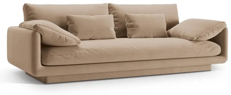 Béžová zamatová pohovka 220 cm Torino – Micadoni