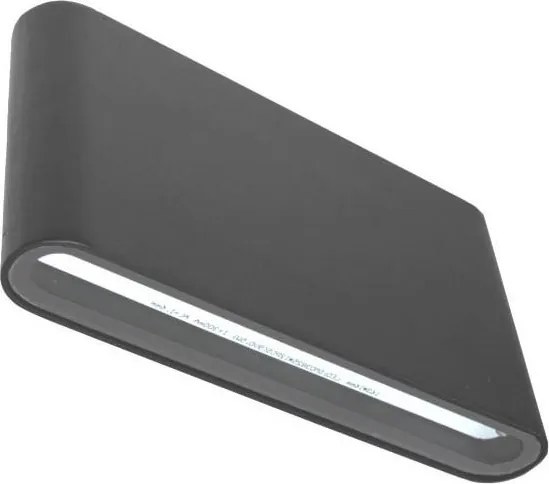 LED Vonkajšie nástenné svietidlo FLOW 2xLED/6W/230V IP54 3000K antracit